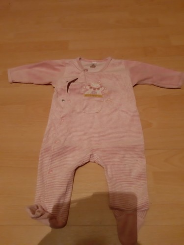 Strampler rosa weiß gestreift - rosa-weiß,
