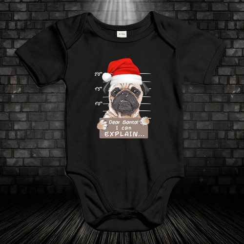 Dear santa baby bodysuit - dear,