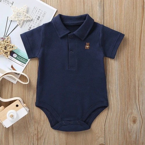 Newborn baby polo bodysuit - polo,