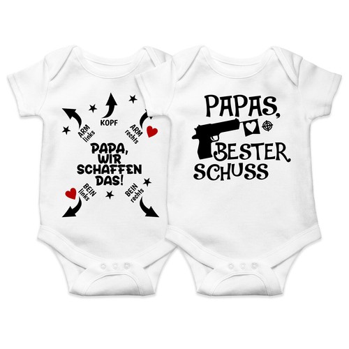 Baby bodysuits with theme dad - bodysuits,