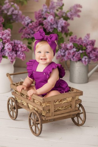 Charming babygrow purple - -,