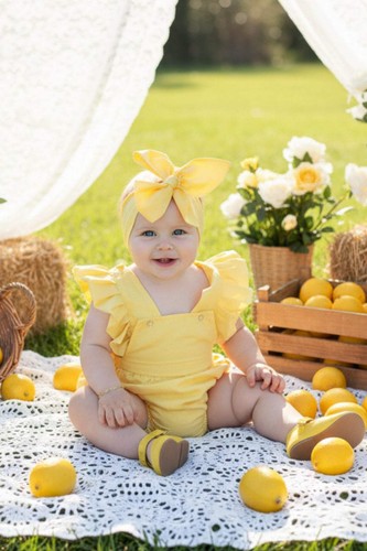 Gorgeous babygrow yellow - gorgeous,