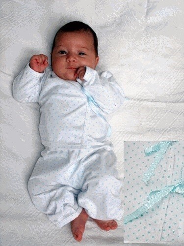 Baby pyjamas romper - romper, blue