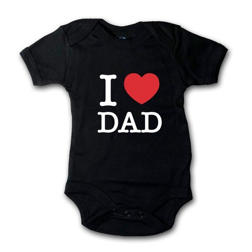 Love dad baby bodysuit - love,