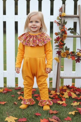 Mustard yellow romper - yellow,